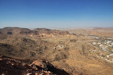 Nature of mountains of Asir region, the view from the viewpoint, Saudi Arabia