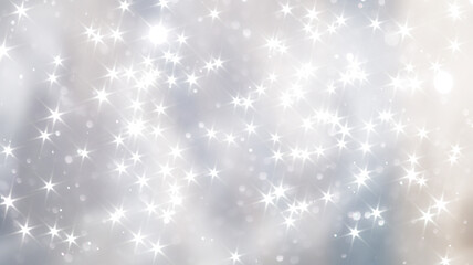 blue snowfall bokeh background, abstract snowflake background on blurred abstract blue