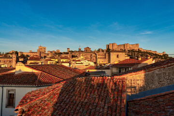Obraz premium Medieval town of Trujillo at sunrise, Extremadura, Spain