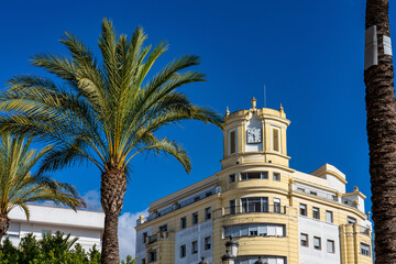 Fototapeta na wymiar Plaza del Arenal, big square in Jerez de la Frontera Cadiz Andalusia Spain