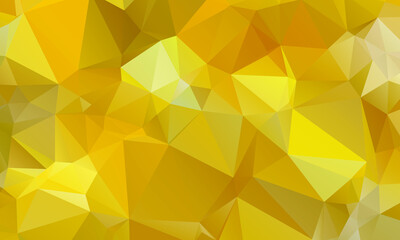 Yellow Abstract Color Polygon Background Design, Abstract Geometric Origami Style With Gradient