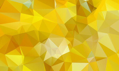 Yellow Abstract Color Polygon Background Design, Abstract Geometric Origami Style With Gradient