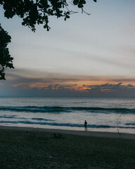 sunset on the beach
