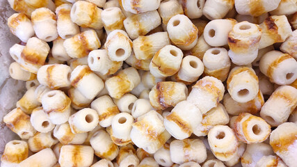 Photo of a pile of frozen food in a supermarket in the Cicalengka area