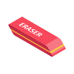 Eraser Isometric Icon