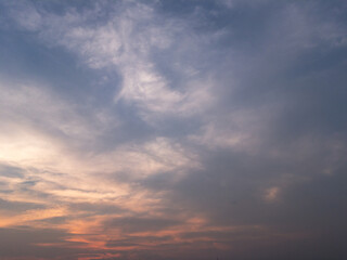 Naklejka na ściany i meble sunset sky with clouds