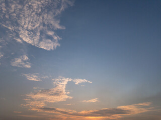 beautiful sunset sky with clouds