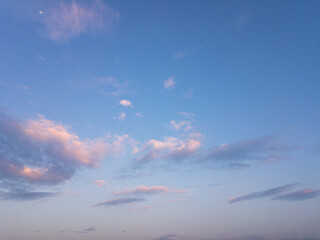 beautiful clouds before sunset background