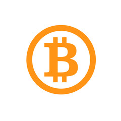 Bitcoin logo illustrator vector crypto