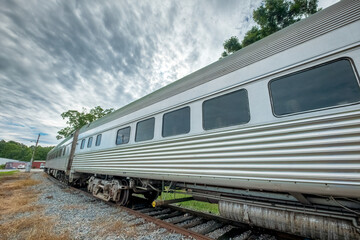 Obraz premium A Train in Rural Southern Georgia, USA