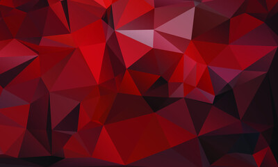 Fototapeta premium Abstract Red Color Polygon Background Design, Abstract Geometric Origami Style With Gradient