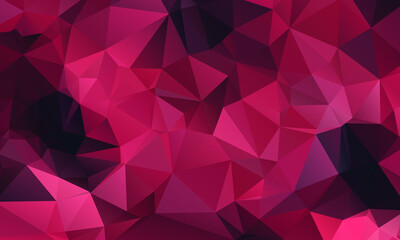 Obraz premium Abstract Red Color Polygon Background Design, Abstract Geometric Origami Style With Gradient