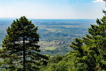 View from Avala hill near Belgrade, Serbia