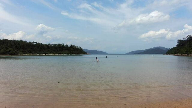 Hong Kong starfish bay beach on a beautiful day.