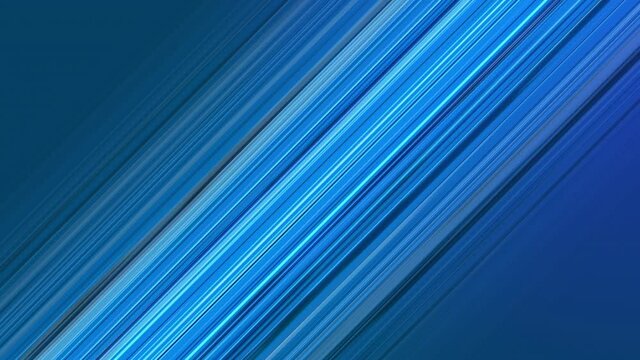 Animation of streaking diagonal blue parallel lines, with blue and white lines passing, on black