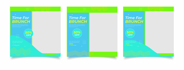 Brunch for social media post Template