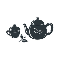 illustration for tea drink, vector art.
