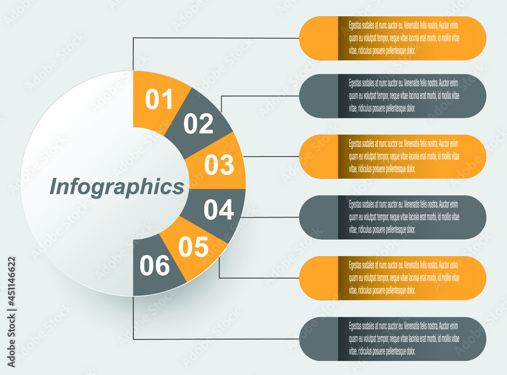 Fototapete infographic display template. idea to display information, ranked and statistics.