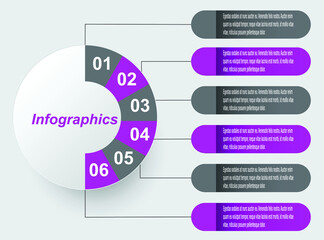 Infographic display  template. Idea to display information, ranked and statistics.