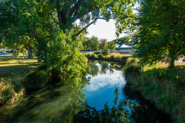 Fototapeta premium ニュージーランドのクライストチャーチの観光名所を旅行している風景 Scenes from a trip to the sights of Christchurch, New Zealand.