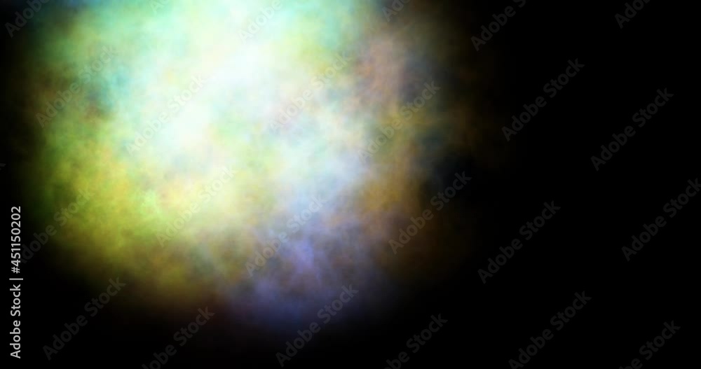 Wall mural nebula effect as interstellar event. space event nebula cloud with blinking effect. multicolor smoke