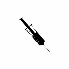 Injection, Syringe Icon Vector in Retro Style