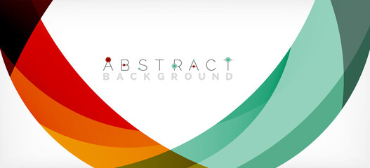 Color circle shapes, minimal geometric background. Trendy dynamic composition. Vector Illustration For Wallpaper, Banner, Background, Landing Page