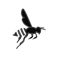 flying honey bee.