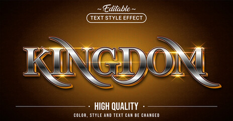 Editable text style effect - Kingdom text style theme.