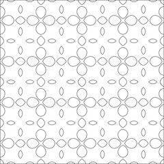 Vector pattern with symmetrical elements . Repeating geometric tiles from striped elements. black patterns.