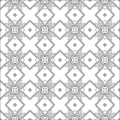 Vector pattern with symmetrical elements . Repeating geometric  tiles from striped elements. black patterns.