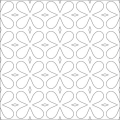 Vector pattern with symmetrical elements . Repeating geometric tiles from striped elements. black patterns.