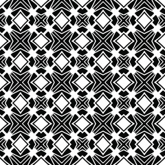 Seamless vector pattern in geometric ornamental style. Black  ornament.