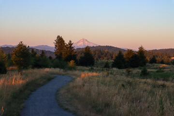 sunrise in the mountains