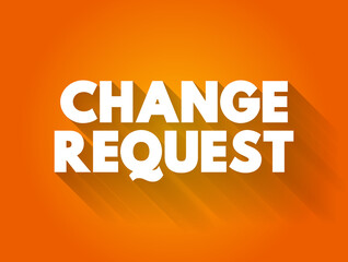 Change Request text quote, concept background