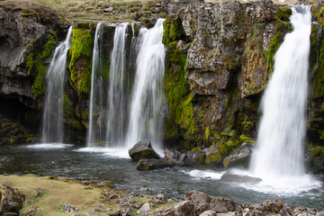 Obraz premium waterfall in the mountains