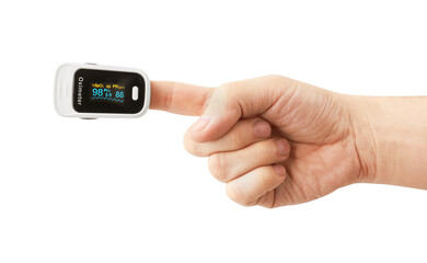 Oximeter on a finger
