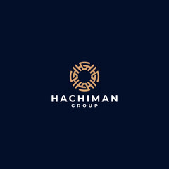 initial letter hg monogram with circular logo design. minimal vector graphic alphabet symbol template.