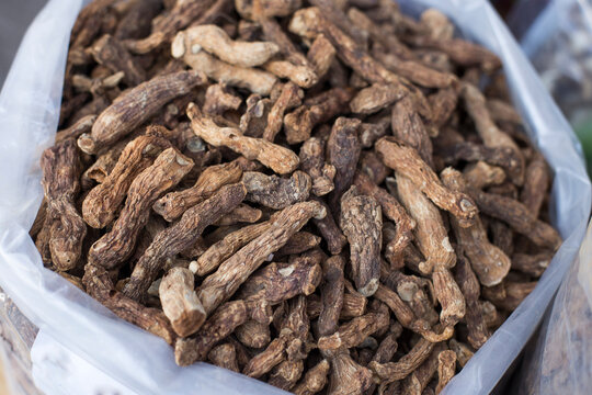 Solomon's seal root, oriental medicine. made in korea.