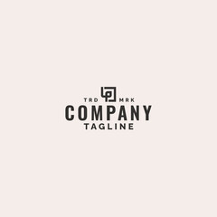 initial letter lp pl l p monogram with arrow logo design. minimal vector graphic alphabet symbol template.