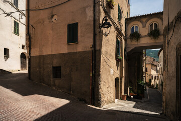 View of the streets of Trevi, Umbria