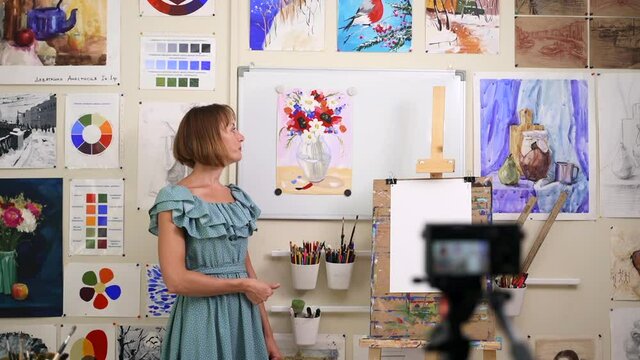 Art school distance learning artist records video tutorial Spbas