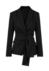 Blank Blazer Mockup. Women's Stylish Black Suit. Front view