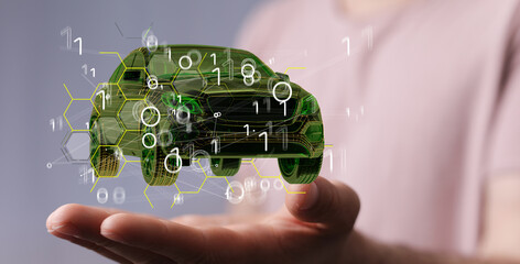 autonomous driving with a electric car.