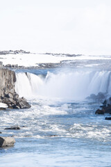 waves crashing on rocks