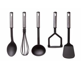 kitchen utensils set isolated on white