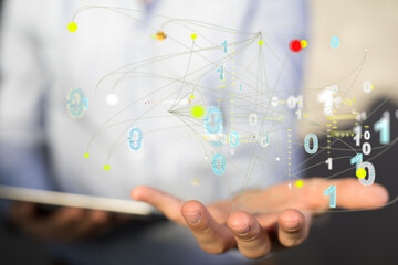 Business intelligence analyst dashboard on virtual