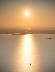 Aerial view over Friesland