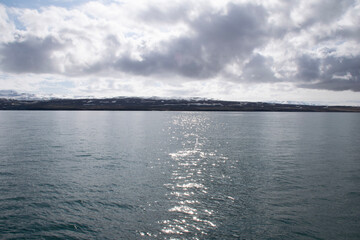 clouds over the lake