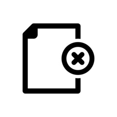 Cancel file icon